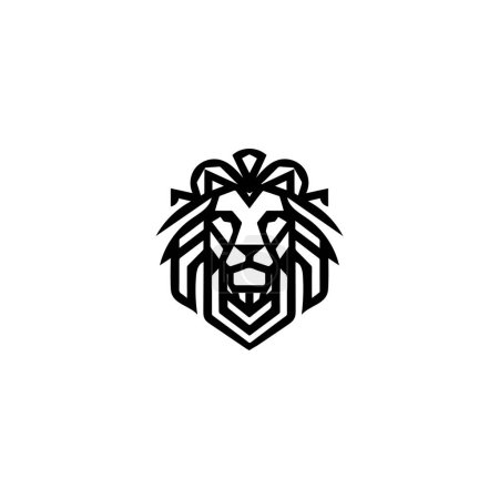 Illustration for Ethereal Harmony, A Mesmerizing Black and White Logo Exuding Timeless Elegance and Creativity - Royalty Free Image