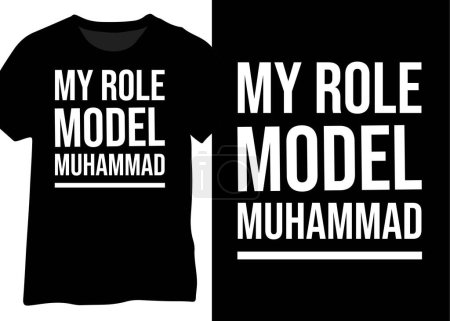 Téléchargez les illustrations : Mon modèle Muhammad, citation islamique - en licence libre de droit