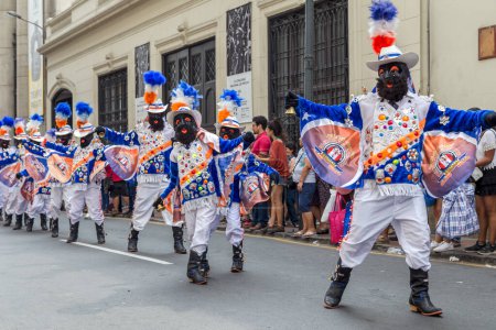 March 1, 2014 - Ayacucho, Peru: people celebrating carnival of Ayacucho, women and men singing and dancing for three days