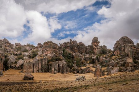 Photo for Natural landscape of Stone forest Huaraca at Ayacucho, Peru - Royalty Free Image