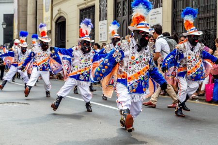 March 1, 2014 - Ayacucho, Peru: people celebrating carnival of Ayacucho, women and men singing and dancing for three days