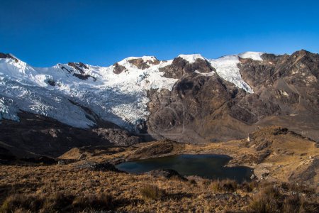 Photo for Mountain landscape in the andes, peru, south america, Huaytapallana Peru - Royalty Free Image
