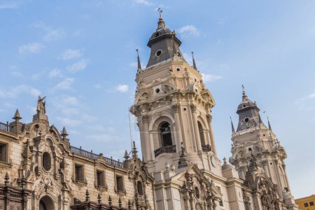 Photo for Facade of the cathedral of Lima, Peru - Royalty Free Image