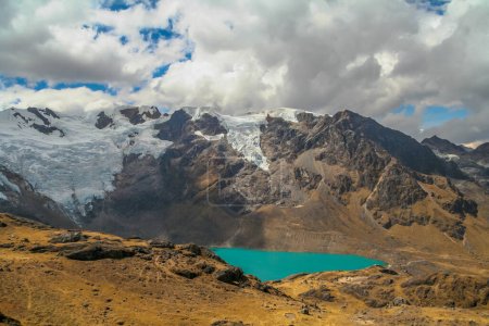 Photo for The mountain peak of the mountain range in peru. - Royalty Free Image