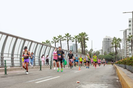 Photo for Lima 42k Marathon,. Athlete competing in May 21, 2023 - Royalty Free Image