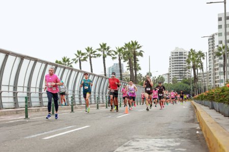 Photo for Lima 42k Marathon,. Athlete competing in May 21, 2023 - Royalty Free Image