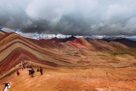 Foto de Ausangate, hermoso paisaje en las montañas de siete colores, Cusco Per - Imagen libre de derechos