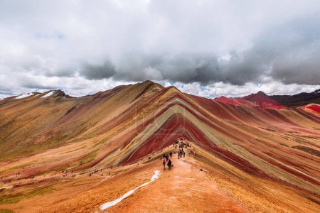 Foto de Ausangate, hermoso paisaje en las montañas de siete colores, Cusco Per - Imagen libre de derechos