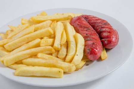 Photo for Fried potatoes and sausage - Royalty Free Image