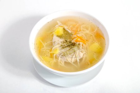 Photo for Traditional soup with meat and vegetable - Royalty Free Image