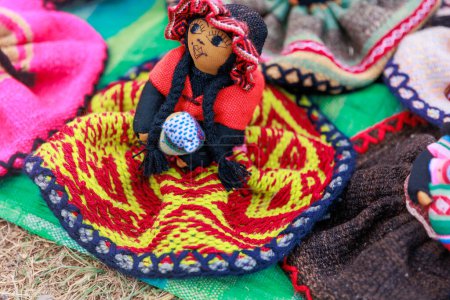 Photo for Handicrafts to sell to tourists in Cusco Peru - Royalty Free Image
