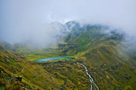 Schöne Landschaft in den Bergen, Huaytapallana-Gebirge, Huancayo Peru