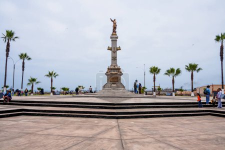 Foto de La Fortaleza Real Felipe es un edificio militar construido en el siglo XVIII en la bahía del Callao, Lima Perú. - Imagen libre de derechos