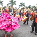 Candelaria festival and folkloric dances with typical costumes, Lima Peru
