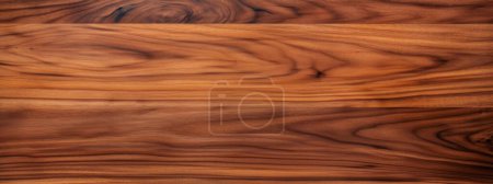 Photo for Uniform walnut wooden texture with horizontal veins. Wood background. Seamless pattern - Royalty Free Image