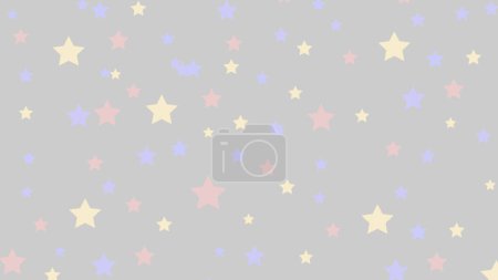 Illustration for Abstract pattern colorful star repeat on background. Vector graphic illustration - Royalty Free Image