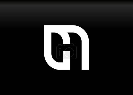 Monogram Letter CN Logo Design vector template