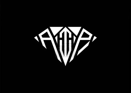 Ilustración de Letra moderna A I P diamante forma logotipo y monograma inicial A I P letra logotipo vector plantilla. - Imagen libre de derechos