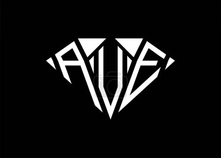 Illustration for Modern letter A V E diamond shape logo And initial monogram A V E letter logo vector template - Royalty Free Image