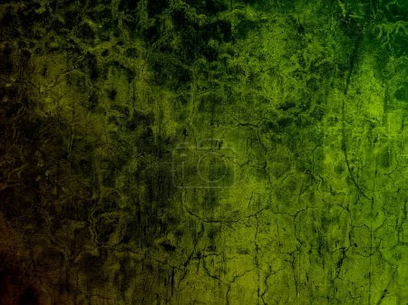 Ancienne texture grunge vintage en détresse.Abstrait Vert Jaune grunge fond de mur en stuc dans l'humeur froid.Art Rude Texture.dark sol en béton ou vieux fond grunge avec texture rugueuse.Abstrait Effet Obscurité Dark Light Effets de couleur.
