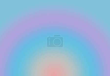 Photo for An ideal world. Fantasy in blue, violet, pink and pale orange. Concentric circle in pastel tones - Royalty Free Image