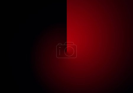Photo for The dark side of things. Light and darkness. Positive and negative. Advantages and disadvantages. Red, black. Pros and cons - Royalty Free Image