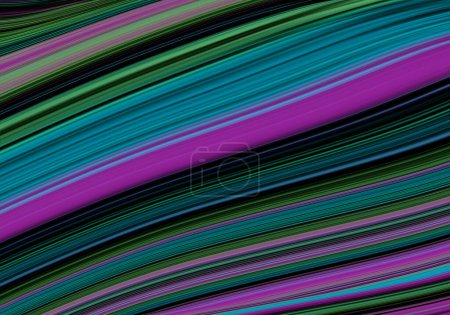 Photo for Abstract background of oblique stripes in blue, green, purple, violet and black - Royalty Free Image