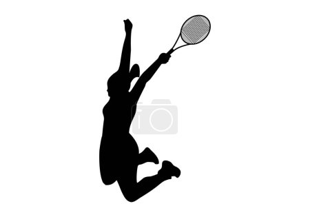 Photo for Tennis player icon celebrating triumph - Royalty Free Image