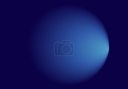 Photo for Radial black and blue gradient background with light on the right. Light at the end of the tunnel - Royalty Free Image