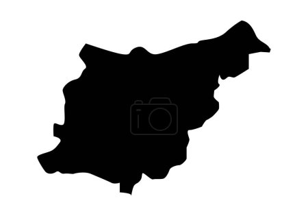 Illustration for Guipzcoa province icon in black - Royalty Free Image