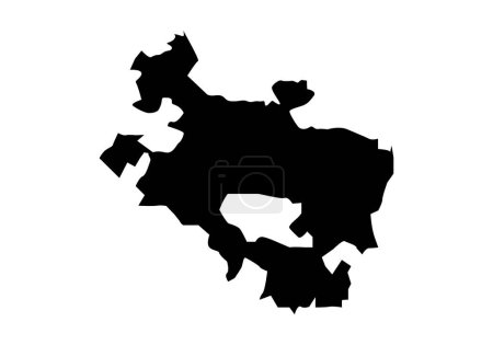 Illustration for Alava province map icon in black - Royalty Free Image