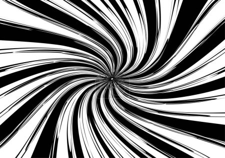 Photo for Black and white spiral background - Royalty Free Image