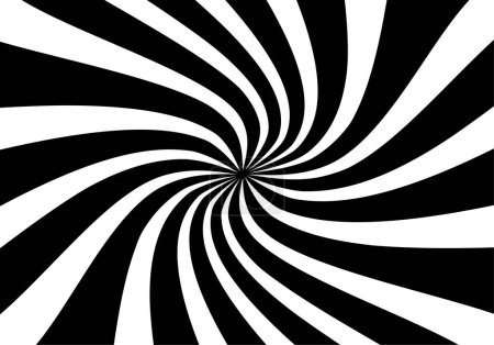 Photo for Black and white spiral background - Royalty Free Image