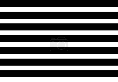 Photo for Black and White Horizontal Stripe Pattern - Royalty Free Image