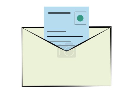 Photo for Envelope with ballot paper. Elections - Royalty Free Image