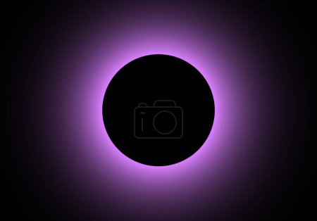 Photo for Purple lunar eclipse. Gradient purple ring - Royalty Free Image