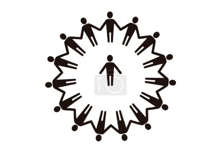 Photo for Group activity or game icon. Leadership - Royalty Free Image