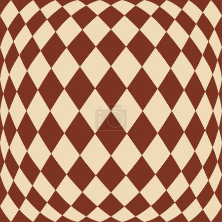 Photo for Brown and beige argyle pattern with puffy look - Royalty Free Image