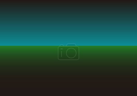 Photo for Horizon background in green, turquoise and black - Royalty Free Image