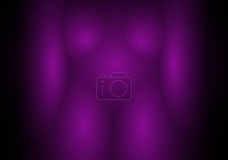 Photo for Sit woman. Female figure in purple and fuchsia on a black background. femininity - Royalty Free Image