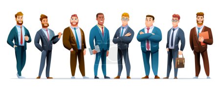 Illustration for Group of businessmen characters design - Royalty Free Image