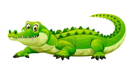 Illustration for Crocodile vector cartoon illustration isolated on white background - Royalty Free Image