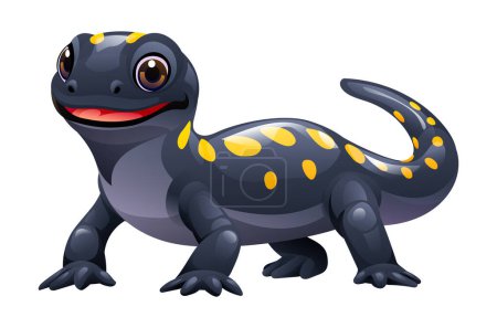 Illustration for Salamander cartoon illustration isolated on white background - Royalty Free Image