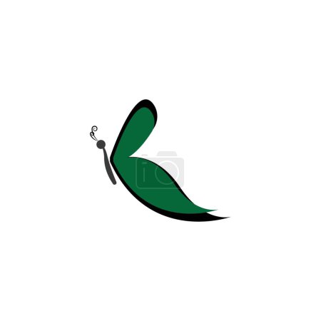 Logo de mariposa. Diseño de logotipos de línea de lujo