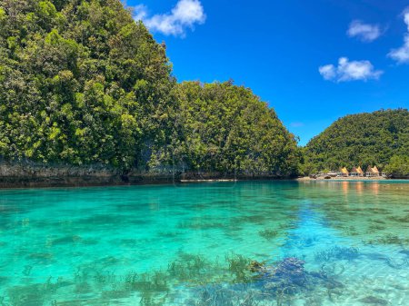 Photo for Turquoise ocean water in Sohoton cove. Bucas Grande. Philippines. - Royalty Free Image