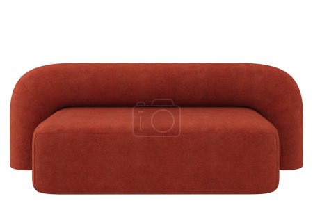Photo for Soft, flowing, tactile sofa shapes. Design inspired by moss that covers the surface of stone or wood.Sofa projections for design, collage, banner - Royalty Free Image