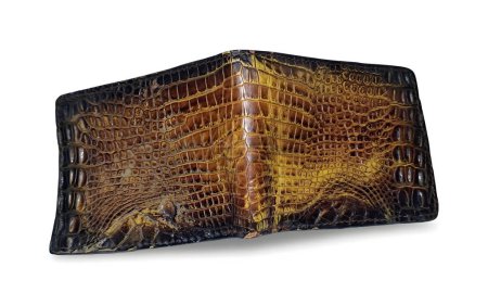 Photo for Men's wallet made of crocodile skin - Royalty Free Image