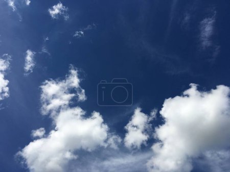 Photo for Beautiful blue sky background with clouds - Royalty Free Image