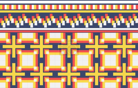 Photo for Abstract ethnic pattern with different color patterns - Royalty Free Image