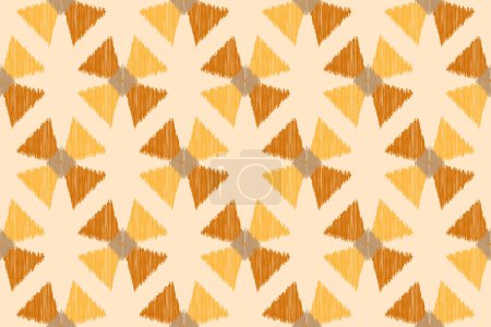 Photo for Geometric ikat seamless pattern. Modern ethnic traditional pattern. design for fabric,clothing,carpet,background,wallpaper - Royalty Free Image